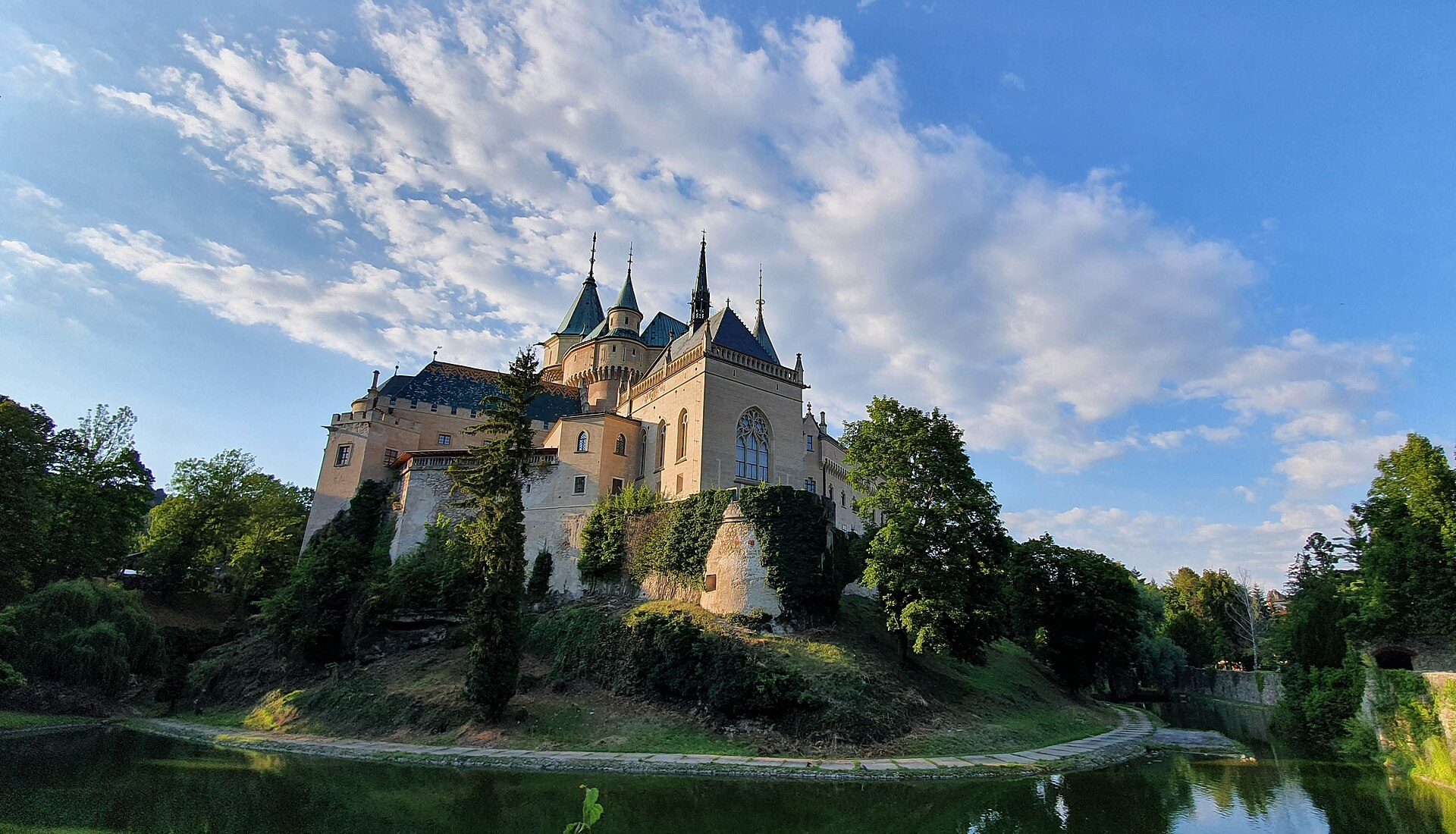 Bojnice Castle in summer